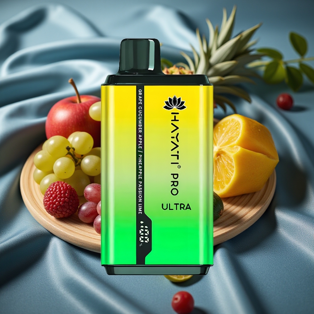 Hayati Pro Ultra 15000 Puff 850mAh 2×12ml 2% Üzüm Salatalık Elma Ananas Tutku Limon