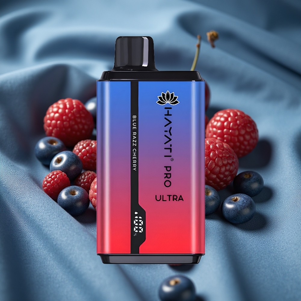 Hayati Pro Ultra 15000 Puff Mavi Ahudulu Kiraz Aromalı 850mAh Pil 2×12ml