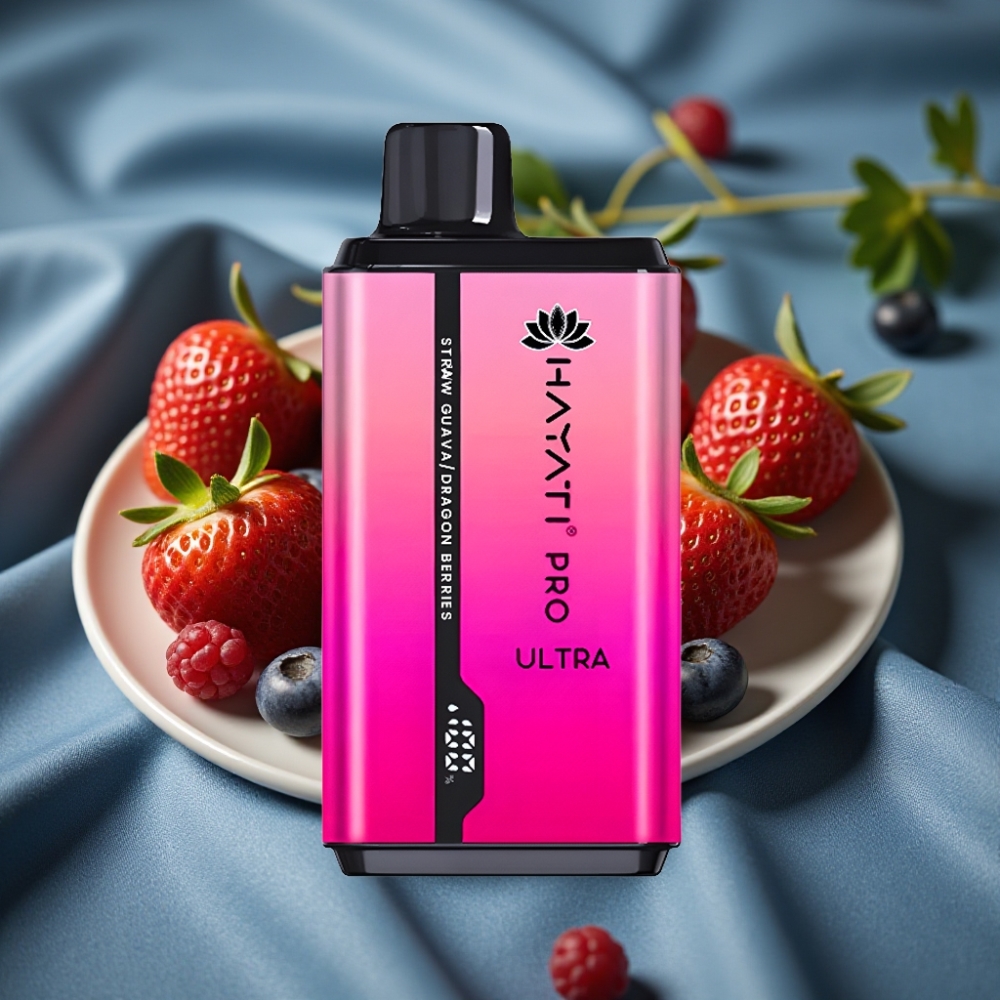 Hayati Pro Ultra 15000 Puff Çilek Guava Ejder Meyveleri 2×12ml 850mAh