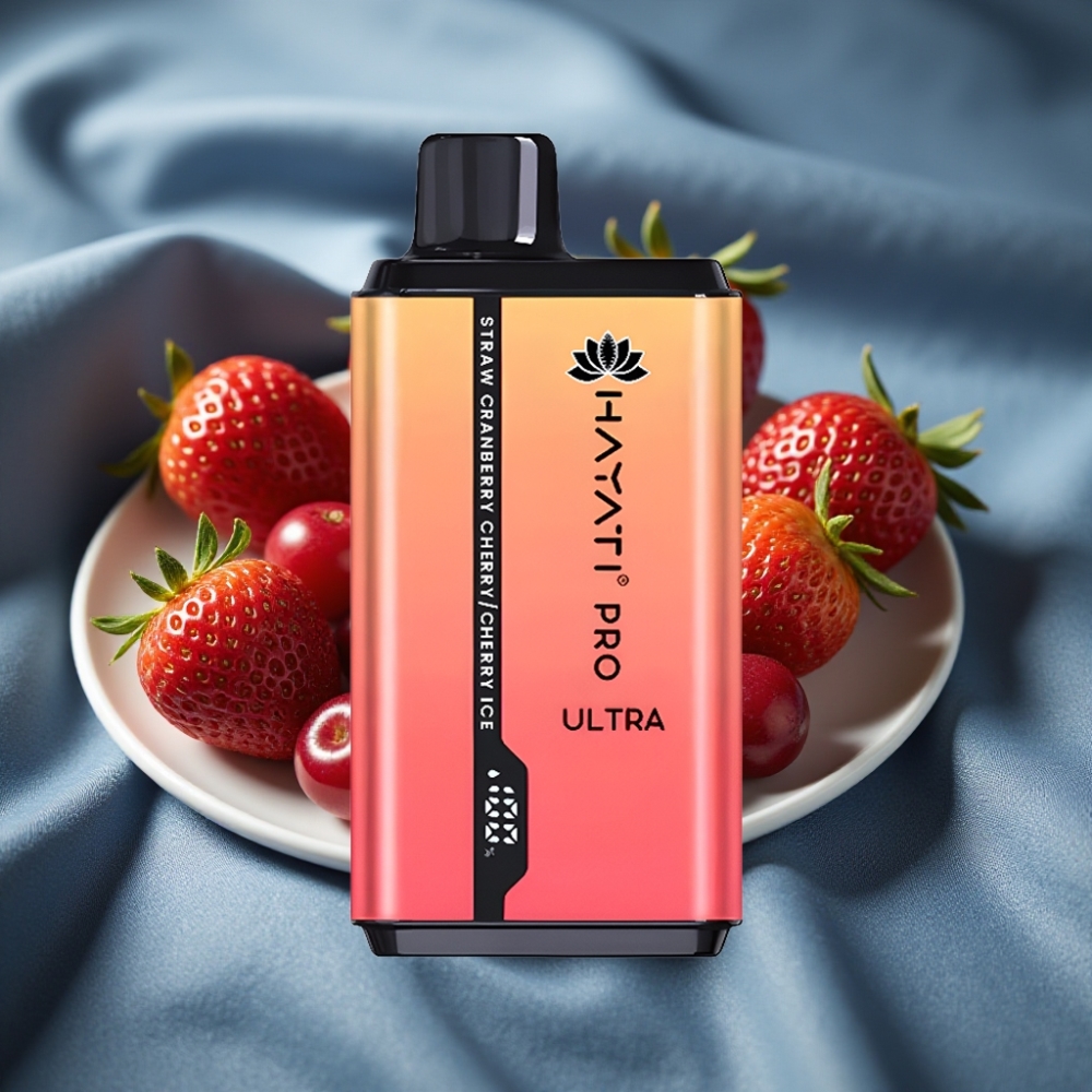 Hayati Pro Ultra 15000 Puff Çilek Kızılcık Kiraş Kiraş Buz 2×12ml 2% 49 Aromalı