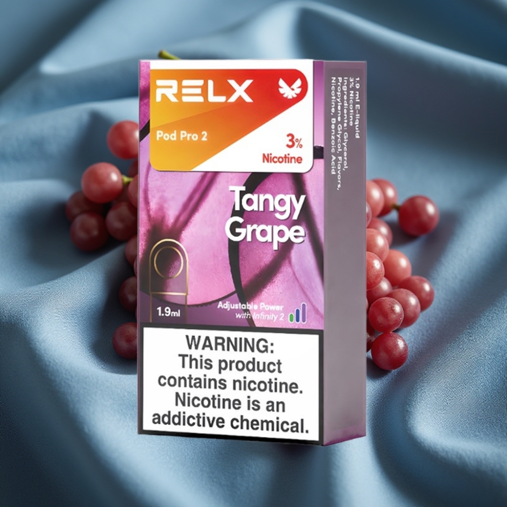 RELX Pod Pro 2 600 Puf 1.9ml 3 Voltaj Ayarı Ekşi Üzüm Aromalı 3% Nikotin
