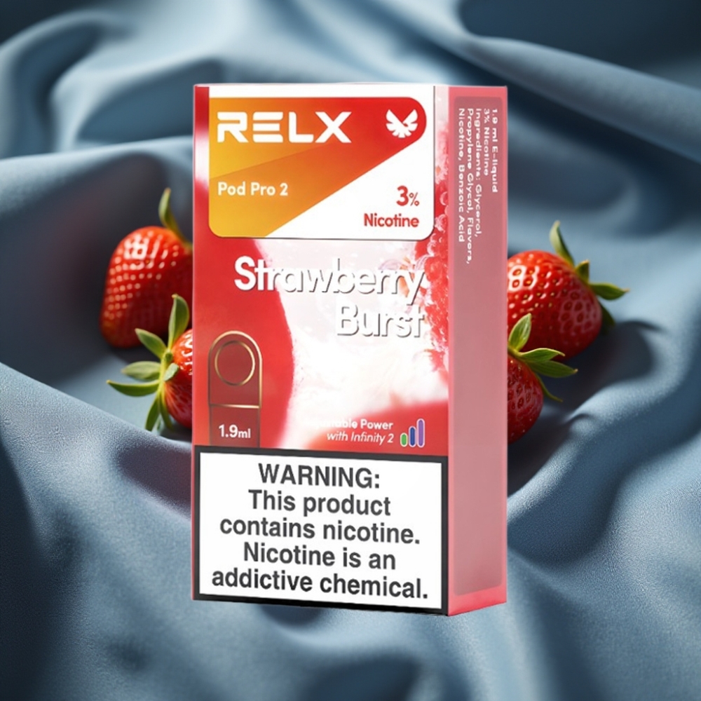 RELX Pod Pro 2 600 Puf Nikotin %3 Çilek Patlaması 1.9ml