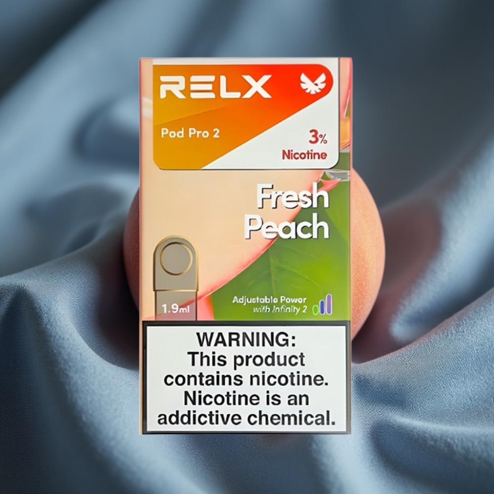 RELX Pod Pro 2 600 Puff 1.9ml 3% Taze Şeftali 3 Voltaj Modu