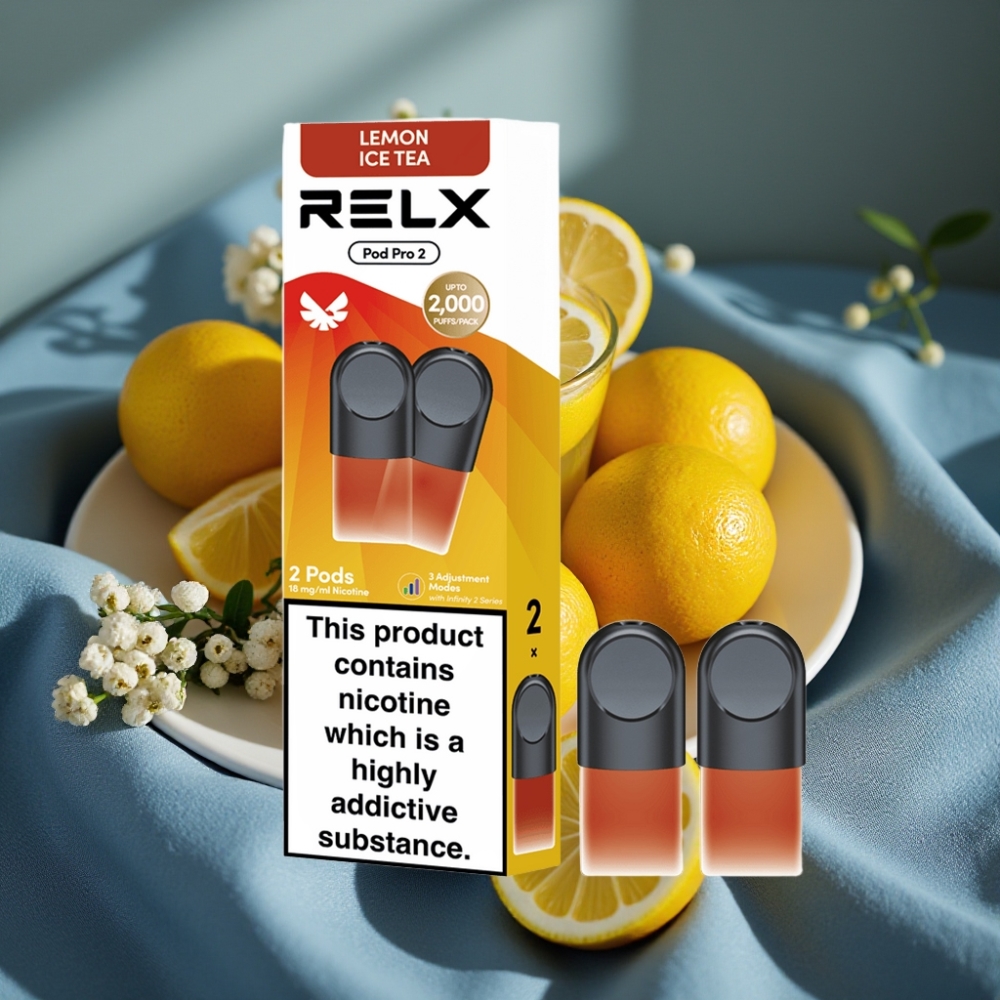 RELX Pod Pro 2 600 puf 1.9ml 1.8% nikotin Çay-Limon Buzlu Çay