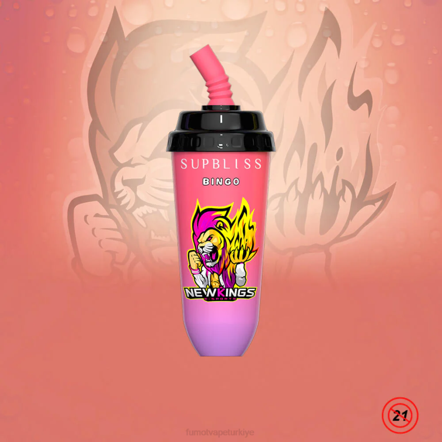 16ml 8000 tek kullanımlık vape pod cihazı (1 adet) çilek kivi Fumot Supbliss Bingo N0Z46L410