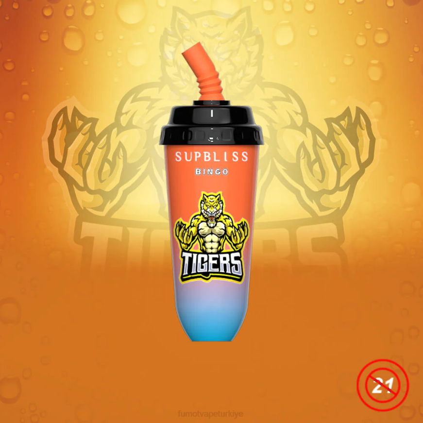 8000 tek kullanımlık vape pod cihazı - 16ml (1 adet) sakızlı ayı Fumot Supbliss Bingo N0Z46L398