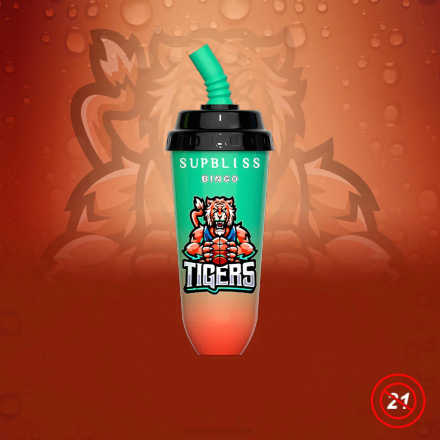 8000 tek kullanımlık vape pod cihazı - 16ml (1 adet) sakızlı ayı Fumot Supbliss Bingo N0Z46L398