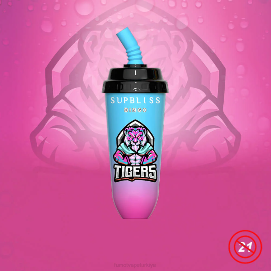 8000 tek kullanımlık vape pod cihazı - 16ml (1 adet) tatlı ve sulu kavun Fumot Supbliss Bingo N0Z46L399