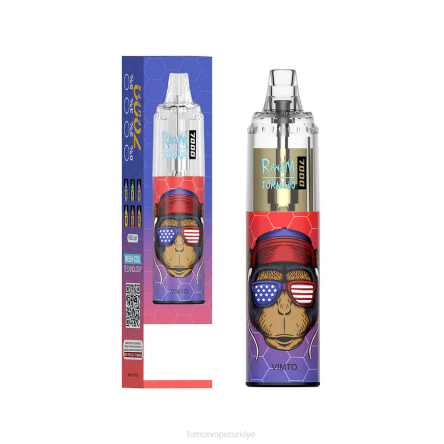 14ml (1 adet) 7000 tek kullanımlık vape kalemi çilekli çörek Fumot Tornado N0Z46L100