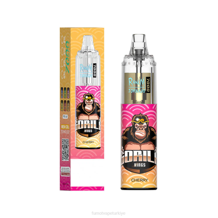 14ml (1 adet) 7000 tek kullanımlık vape kalemi çilekli çörek Fumot Tornado N0Z46L100