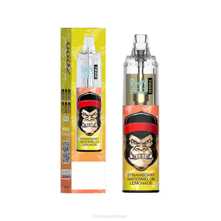 14ml (1 adet) 7000 tek kullanımlık vape kalemi pembe patlama Fumot Tornado N0Z46L91