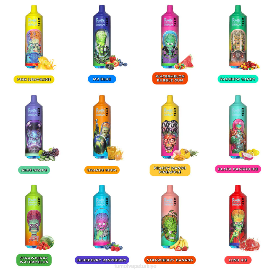 18ml 9000 tek kullanımlık vape kalemi (1 adet) gazlı kiraz Fumot Tornado N0Z46L29