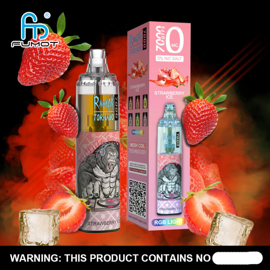 7000 tek kullanımlık vape kalemi %0 - 14ml (1 adet) çilek Muz Fumot Tornado N0Z46L538