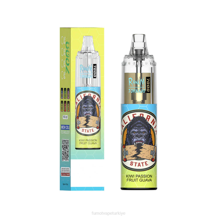 7000 tek kullanımlık vape kalemi - 14ml (1 adet) gazlı kiraz Fumot Tornado N0Z46L76