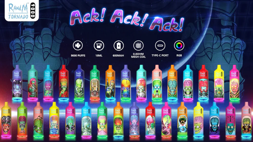 9000 tek kullanımlık vape kalemi - 18ml (1 adet) Portakallı soda Fumot Tornado N0Z46L4