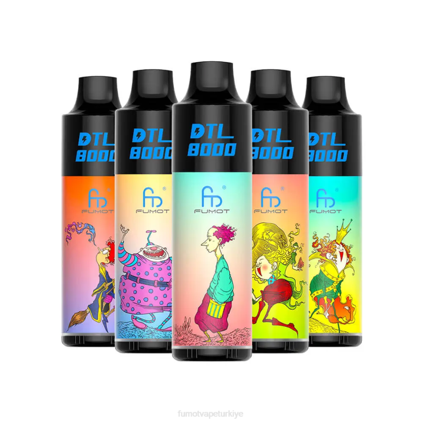 8000 tek kullanımlık vape kalemi - 16ml (1 adet) mavi ahududu limon Fumot DTL N0Z46L415
