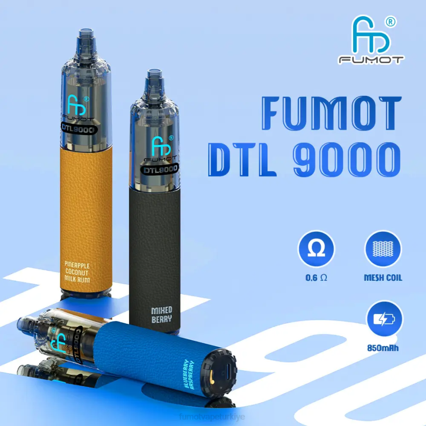 tek kullanımlık vape kalemi 9000- 18ml (1 adet) karpuz mutlu şeker Fumot DTL N0Z46L374