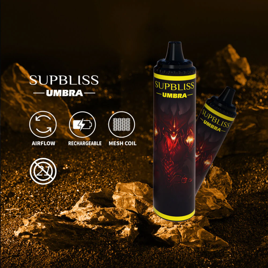 10000 (1 adet) tek kullanımlık vape kalemi - 20ml serin nane Fumot Supbliss Umbra N0Z46L476