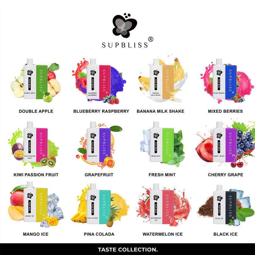 box 6000 değiştirilebilir vape kiti - 10ml (1 adet) muzlu milkshake Fumot Supbliss Flip N0Z46L330