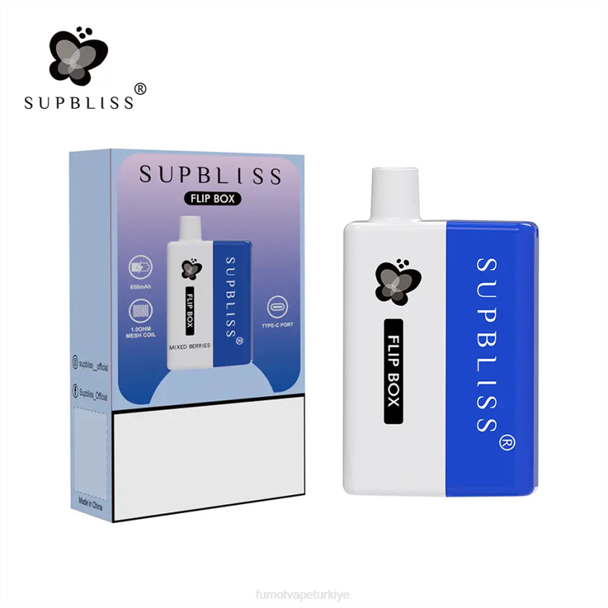 box 6000 değiştirilebilir vape kiti - 10ml (1 adet) taze nane Fumot Supbliss Flip N0Z46L335