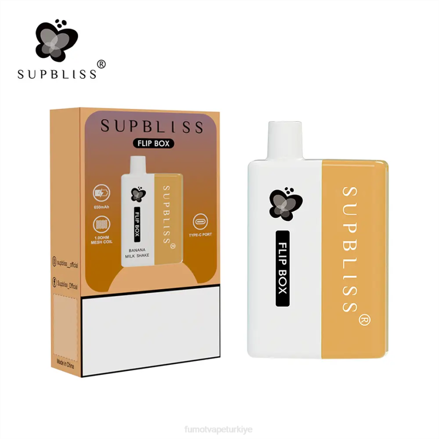 box 6000 değiştirilebilir vape kiti - 10ml (1 adet) taze nane Fumot Supbliss Flip N0Z46L335