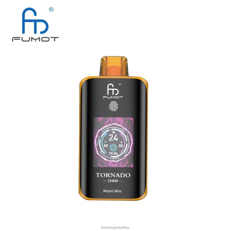 Fumot Tornado 25000 tek kullanımlık elektronik sigara Miami nanesi L0N628 Fumot Vape Review