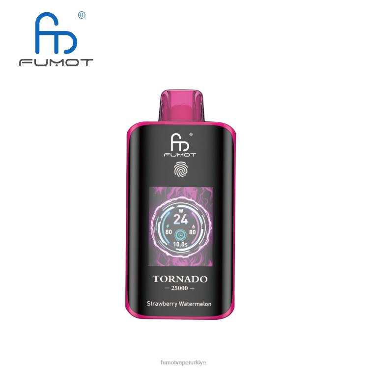 Fumot Tornado 25000 tek kullanımlık elektronik sigara çilek karpuz L0N6216 Fumot Factory