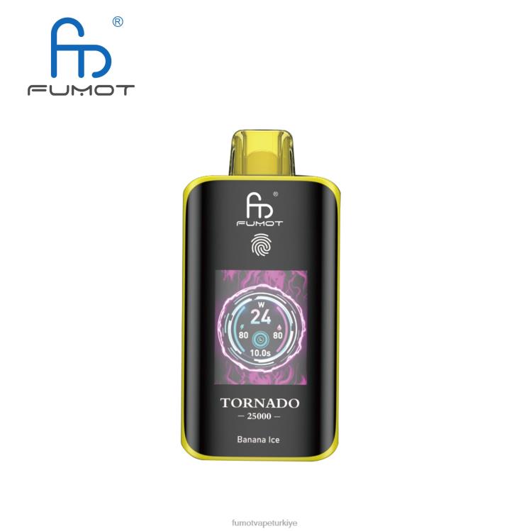 Fumot Tornado 25000 tek kullanımlık elektronik sigara muzlu buz L0N621 Fumot Vape Türkiye