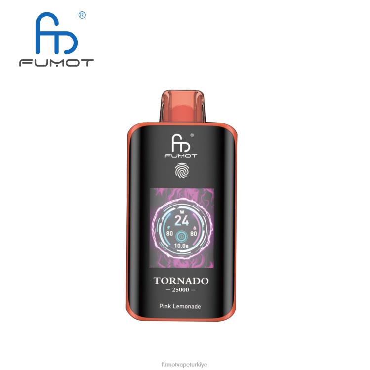 Fumot Tornado 25000 tek kullanımlık elektronik sigara pembe limonata L0N6210 Fumot Vape Sale