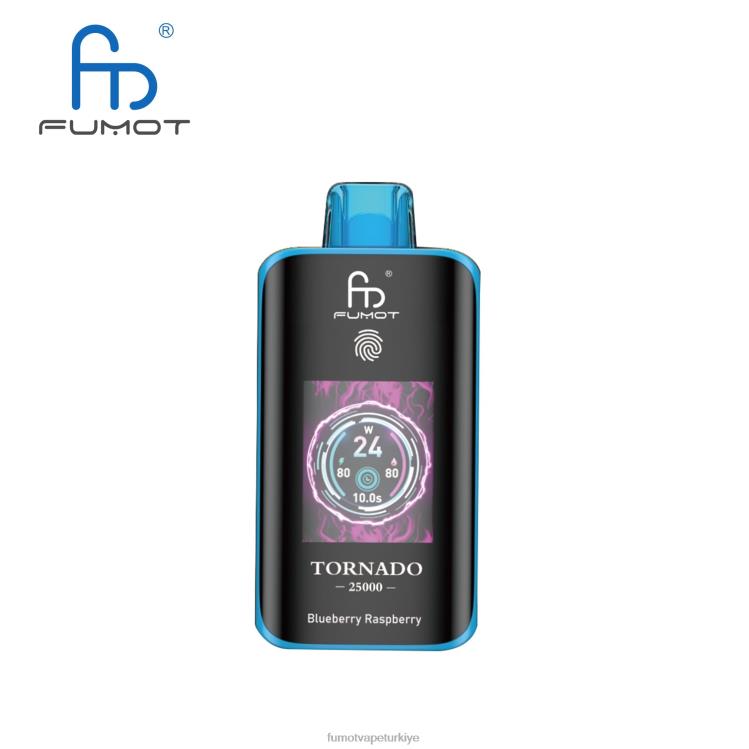 Fumot Tornado 25000 tek kullanımlık elektronik sigara yaban mersini ahududu L0N623 Fumot Puff