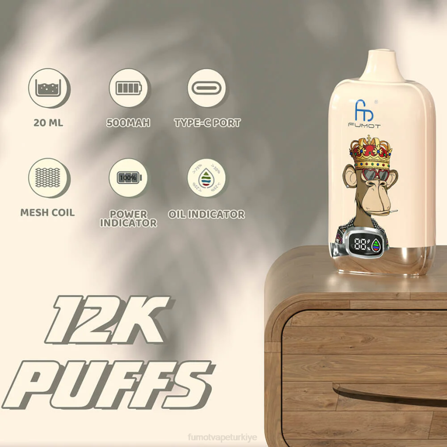 12000 tek kullanımlık vape podu - 20ml (1 adet) Kiraz Fumot Digital Box N0Z46L123