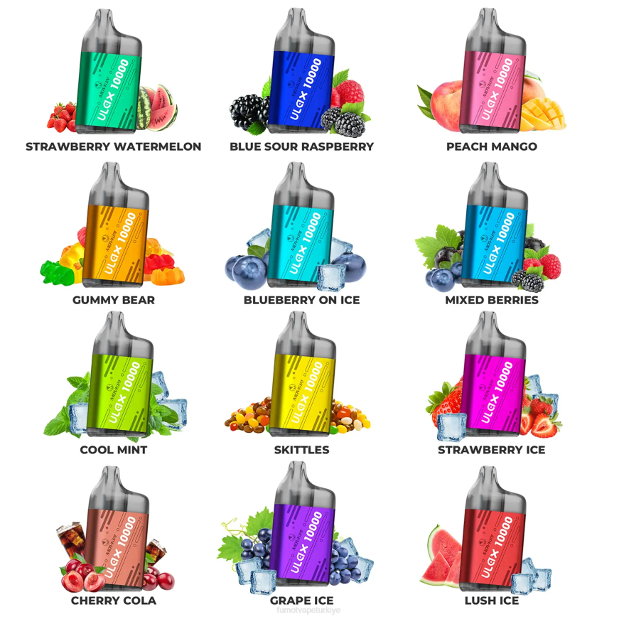 10000 tek kullanımlık vape kapsülü - 12ml (1 adet) karışık meyveler Fumot Movkin Ulax N0Z46L311